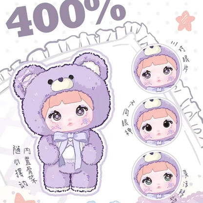 New Genuine 400% Nommi Blind Box Nommi Goodnight Bear Series Vinyl Nommi Doll  Room Decoration Collection Doll Mystery Box Gift