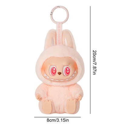 Labubu Monster Doll with Backpack Blind Box Heartbeat Macaron Mokoko Anime Character Guessing Bag Pendant Gift Replica