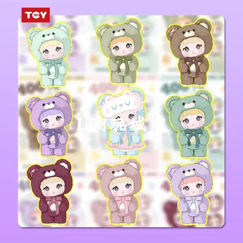 New Genuine 400% Nommi Blind Box Nommi Goodnight Bear Series Vinyl Nommi Doll  Room Decoration Collection Doll Mystery Box Gift