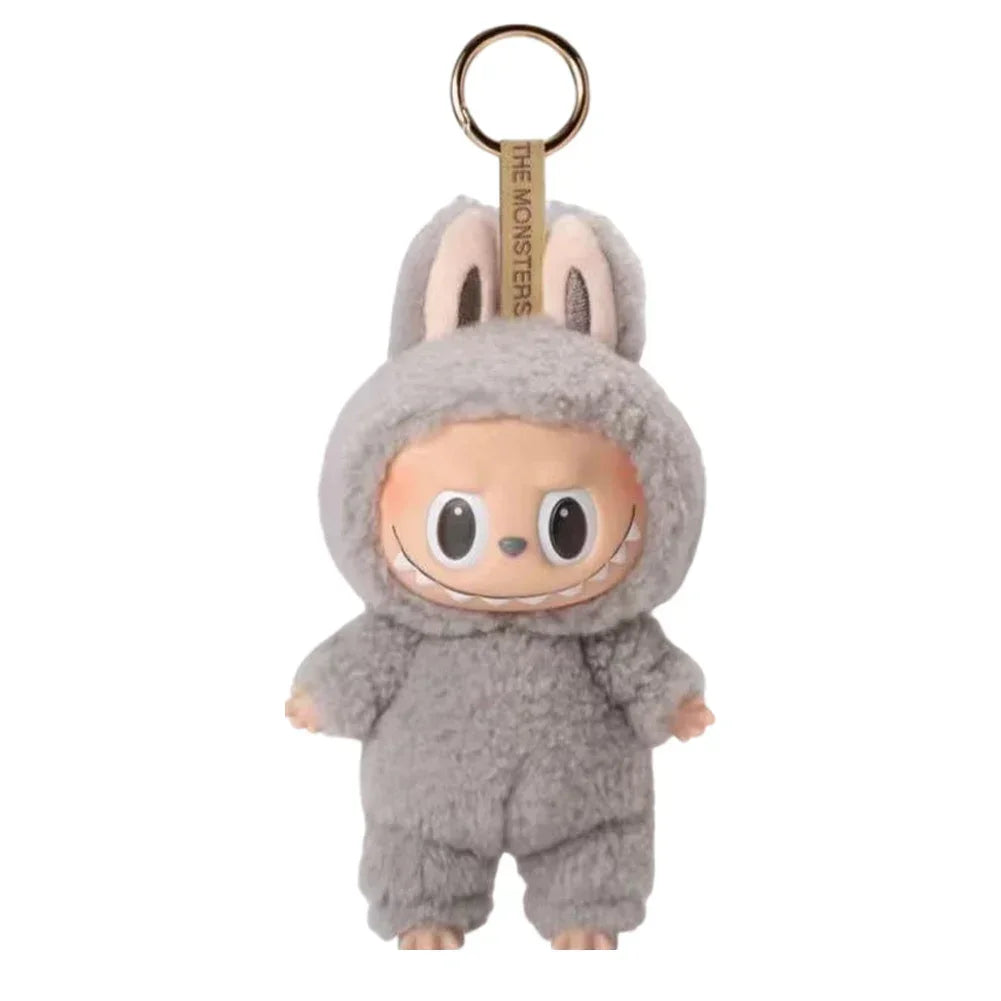 Labubu Monster Doll with Backpack Blind Box Heartbeat Macaron Mokoko Anime Character Guessing Bag Pendant Gift Replica