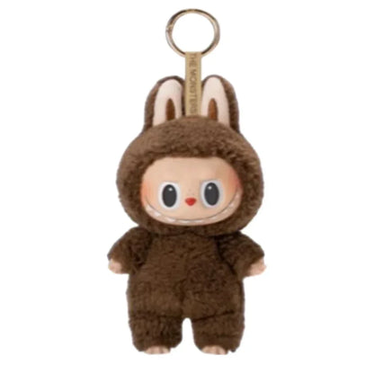 Labubu Monster Doll with Backpack Blind Box Heartbeat Macaron Mokoko Anime Character Guessing Bag Pendant Gift Replica
