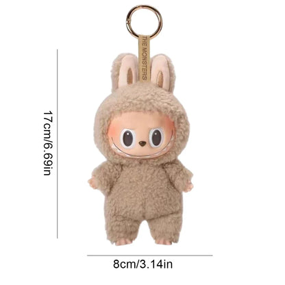 Labubu Monster Doll with Backpack Blind Box Heartbeat Macaron Mokoko Anime Character Guessing Bag Pendant Gift Replica